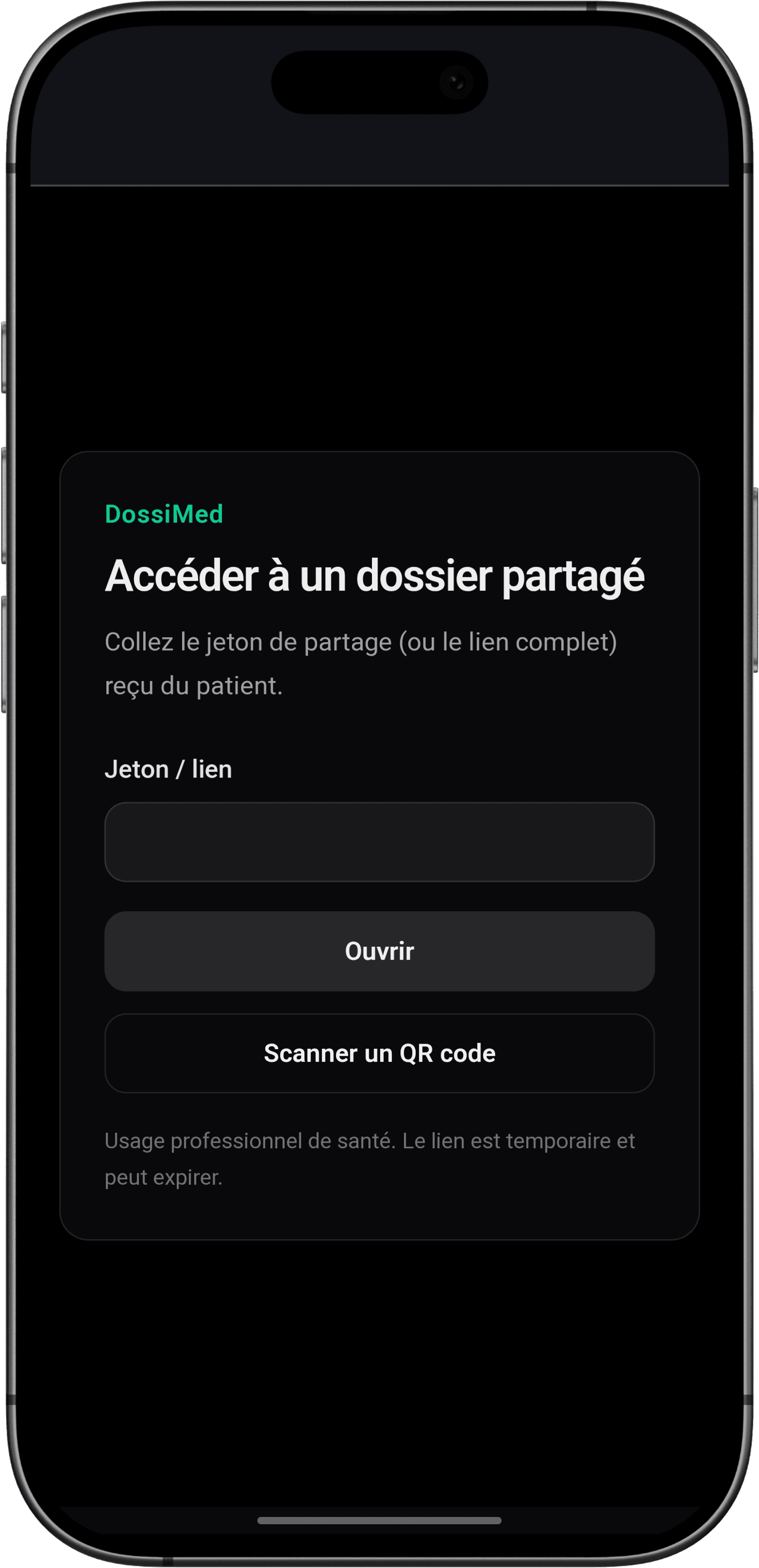 Features: Doctor View - Interface web complète du dossier patient