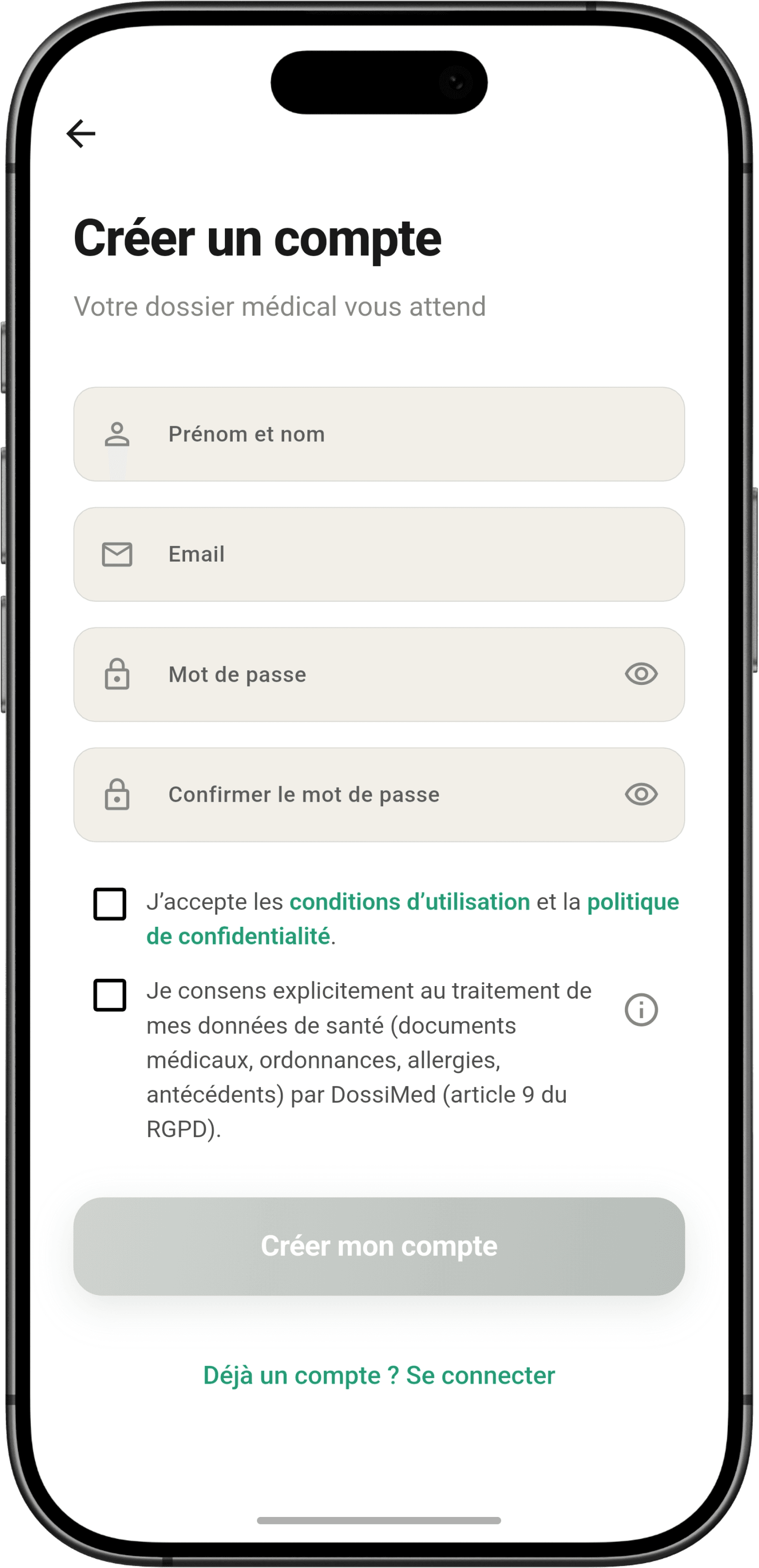 Créez votre compte